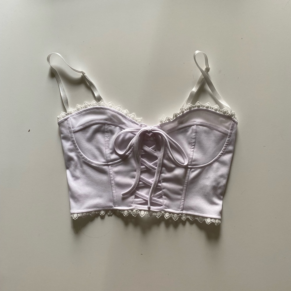 White Bralette Top